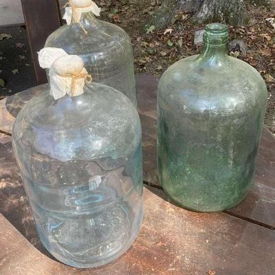 3 Glass Jugs