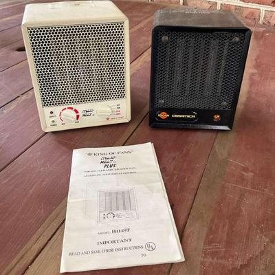 Two Ceramic Space Heaters