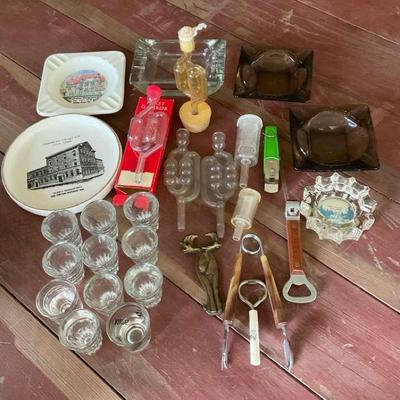Vintage Bar Lot w/ Ashtrays