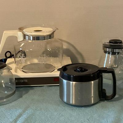 Hot Plate, Coffee Carafes & Tupperware Creamer