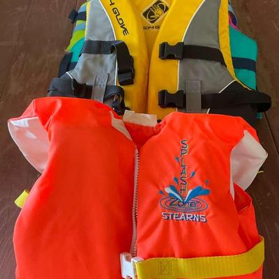 Four Youth Life Jackets