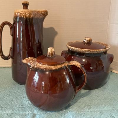 Vintage Hull Teapot, Coffee Pot & Bean Pot