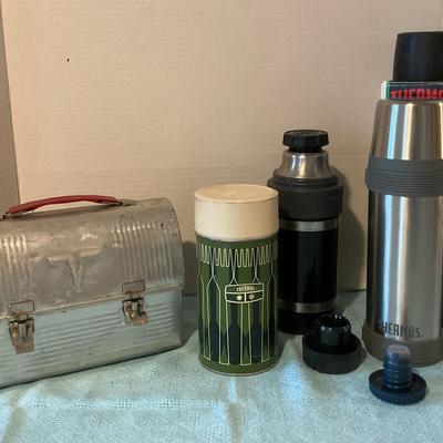 Vintage Thermos Lunchbox, Thermoses & More