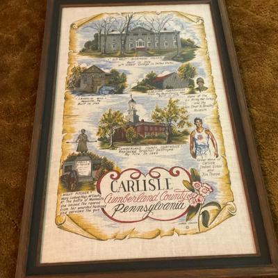 Framed Textile from Carlisle