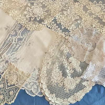 Vintage Lace & Mini Crochet Table Runners, Dinner Mats & More