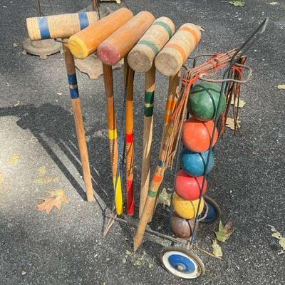Vintage Croquet Set