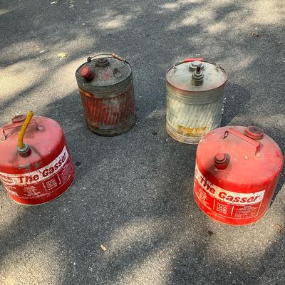 Vintage Gasoline Cans Lot A