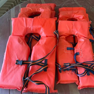Six Life Vests, Three Adult & Three Youth