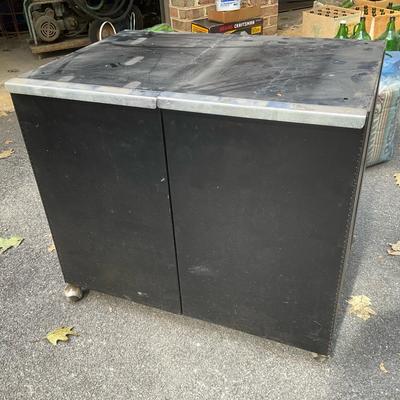 Wheeled Metal Tool Cabinet