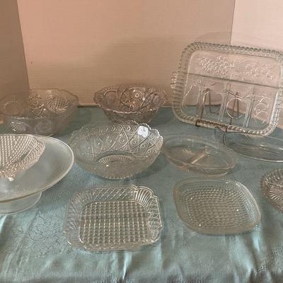 Lot Of Cut & Pressed Glassware