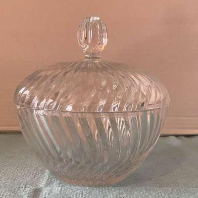 Towle 2-Piece Crystal Candy Dish