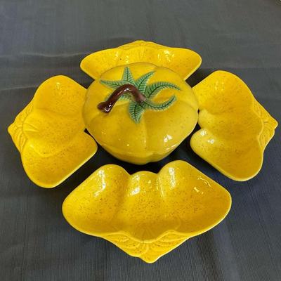 California Pottery Chip/Veggie & Dip Bowl