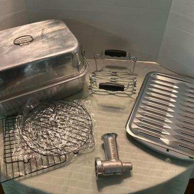 Vintage Roasting Pan, Meat Grinder & More