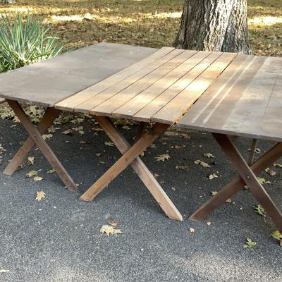 Three Picnic Tables & Benches