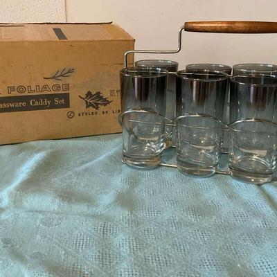 Vintage Libbey Caddy Set
