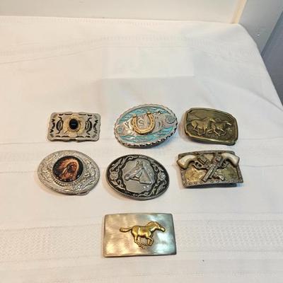 Belt Buckles Lot Of 7...