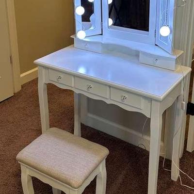 Vanity Dresser and Chair