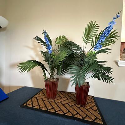 Silk House plants and Door Mat