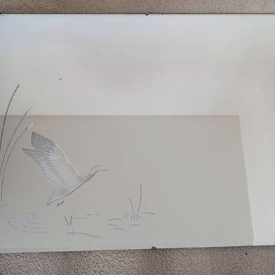 1940's Donnelly-Kelley Etched Wall Mirror 