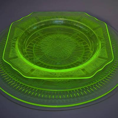 Uranium Glass Trio