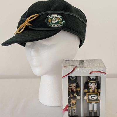 Green Bay Packers Stormy Kromer and Nutcrackers 