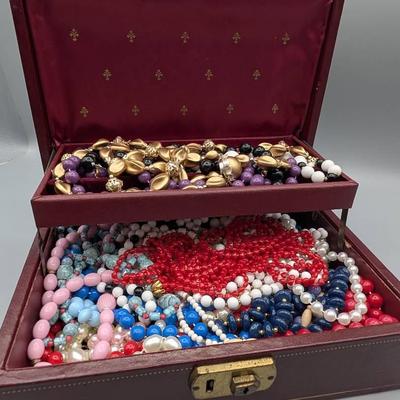 Case with Beaded Necklaces