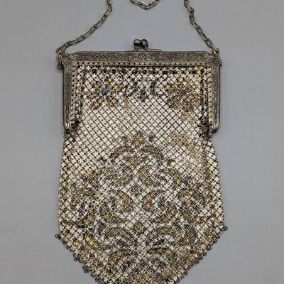 1920's Mandalian Metal Mesh Purse 