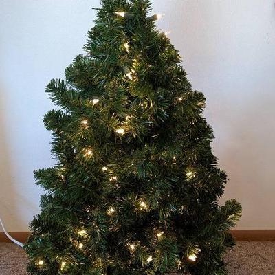 Small Lighted Christmas Tree 