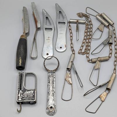 Classic Metal Fishing Tools