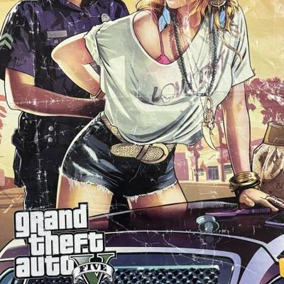 Grand theft auto poster. I also have the game.
