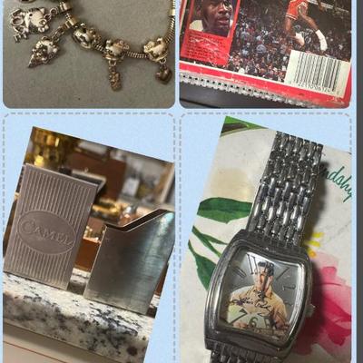 Sale Photo Thumbnail #16: Hello Kitty charm bra a camel Fikret holder, Michael Jordan bubblegum. 