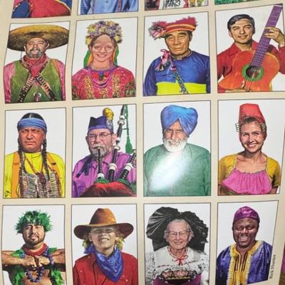 Folk life festival, posters with the original signatures