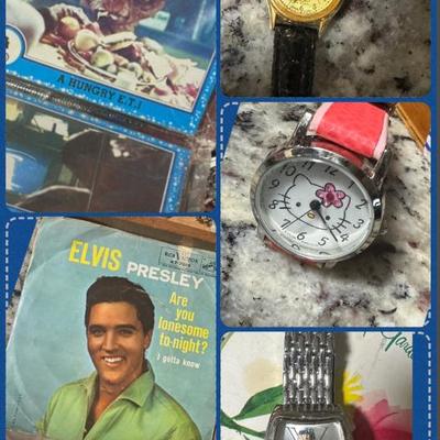 Sale Photo Thumbnail #15: Elvis Presley watch hello ET go home a whole Rose card still in a package. 