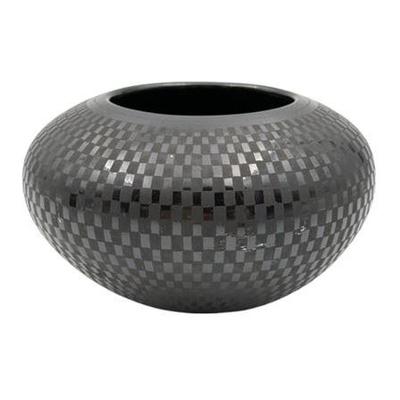 Sale Photo Thumbnail #26: Lot 015-093   
Maribel Ponce Signed Bowl, Geometric Pattern
