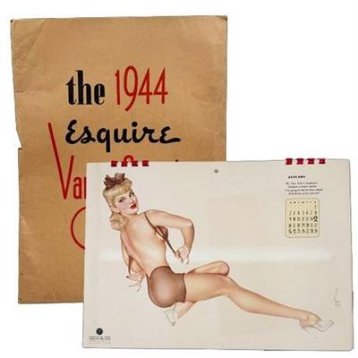 Sale Photo Thumbnail #66: Lot 112   
The 1944 Esquire Varga Calendar, Complete