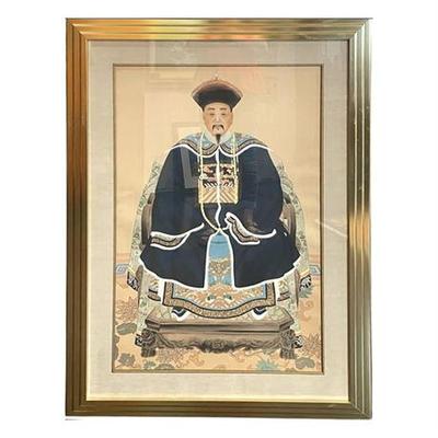 Sale Photo Thumbnail #3: Lot 001-071  
Chinese Emperor Ancestral Painting on Silk