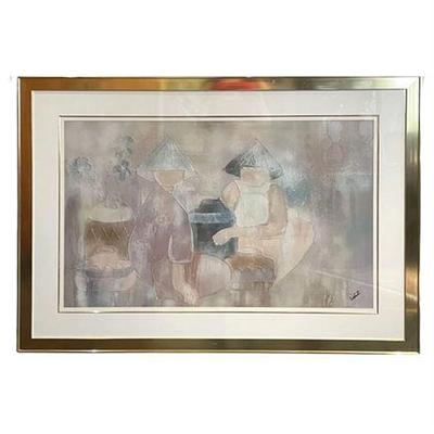Sale Photo Thumbnail #22: Lot 013-070  
Asian Watercolor Painting, Signed