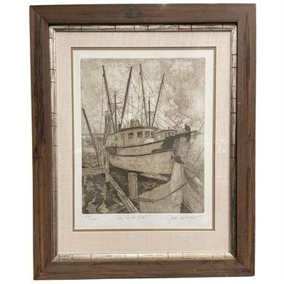Sale Photo Thumbnail #51: Lot 082   
Jeb Breithaupt "Ten Miles Out?" Signed Lithograph