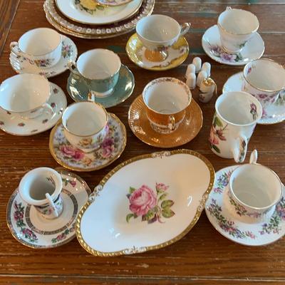 English Tea Cups And Plates And Saucers  - Assorted Floral China
