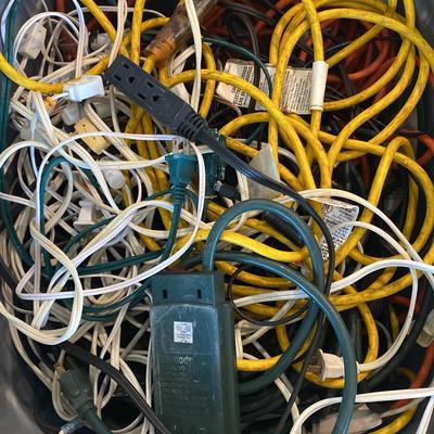 Whole Box of Assorted Extension Cords - Ready for Christmas Lights!