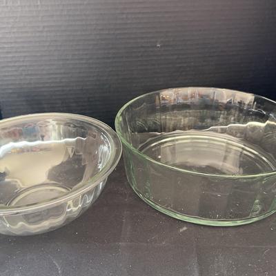 Two Glass Bowls, Pyrex