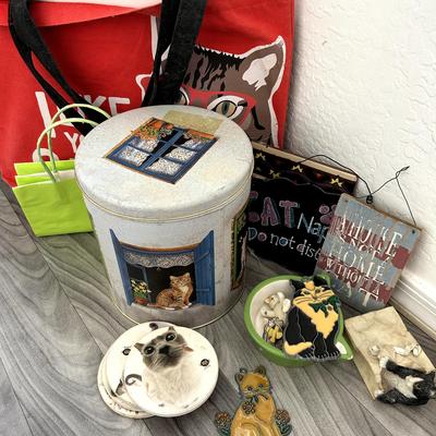 All About Cats!  Totes And Cat Decor With Coasters And Wall Hangings