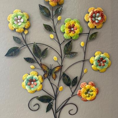 Metal Flower Wall Art