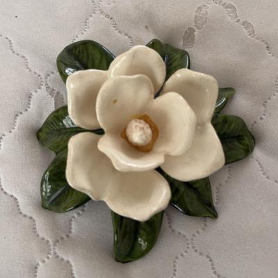 Beautiful Large Ceramic White Flower
