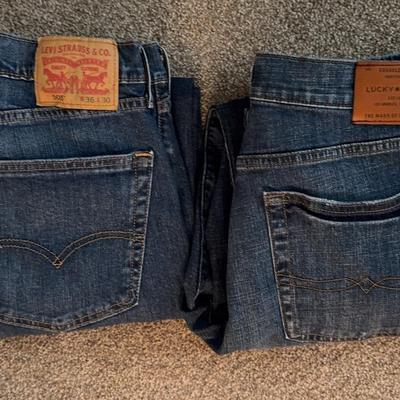 Levi’s And Lucky Brand Men’s Jeans Size 34x30