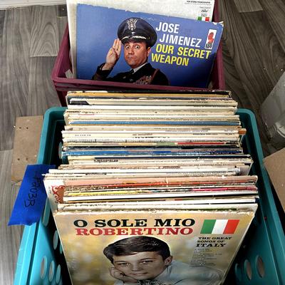 Two Boxes of Records:  Broadway Musicals, Boston Pops, Italian and all the Crooners!  