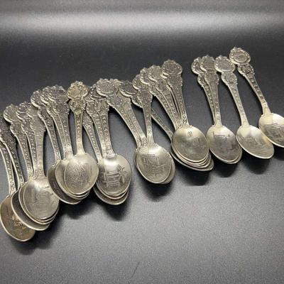24 Heritage Collection Of American States Decorative Spoon Set