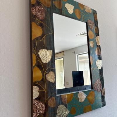 Gold Leaf Pattern Mirror