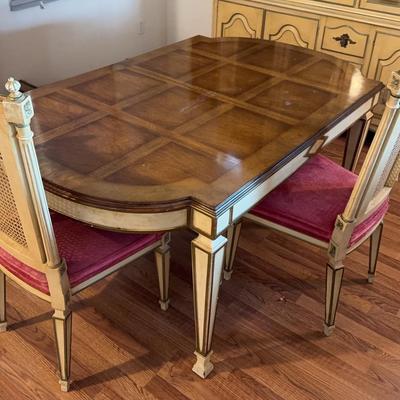 Wood Extendable Dining Table And 2 Chairs