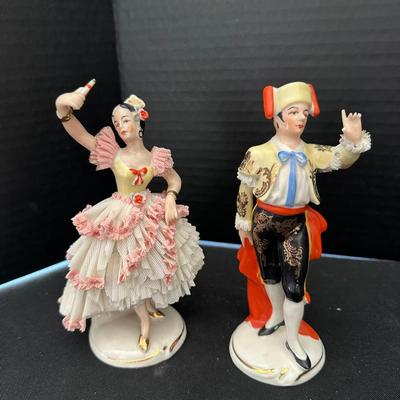Vintage Dresden Figurines - Man And Woman